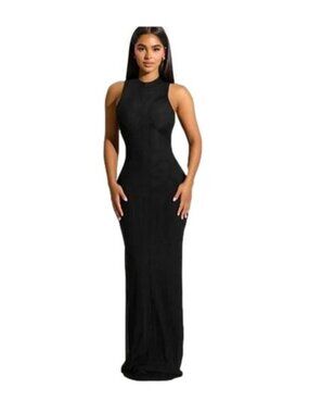 So Meshed Up Sleeveless Maxi Dress by Naked Wardrobe - NWT! Size S